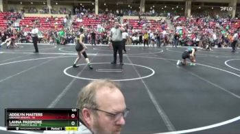 105 lbs Round 1 (6 Team) - Addilyn Masters, Greater Heights vs Lahna Passmore, Midwest Misfitz Black