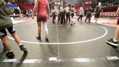 85 lbs Final - Josey Voss, Skiatook Youth Wrestling vs Noah Herron, Collinsville Cardinal Youth Wrestling