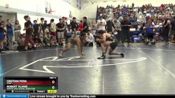 152 lbs Cons. Round 2 - Cristian Pena, Cchs vs Robert Alanis, Servite High School Wrestling