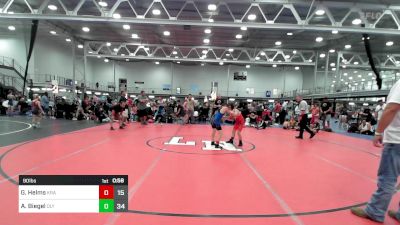 90 lbs Rr Rnd 3 - Grayson Helms, Kraken White vs Aidan Biegel, Olympic