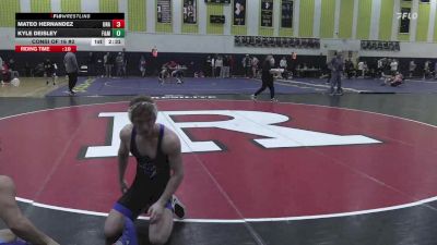 157 lbs Consi Of 16 #2 - Mateo Hernandez, Unattached vs Kyle Deisley, Franklin & Marshall
