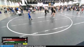 110 lbs Cons. Round 1 - Kate Krause, IA vs Marisa Iturrino, TX