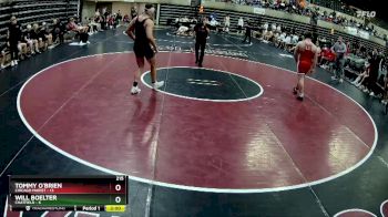 215 lbs Round 1 (4 Team) - Tommy O`Brien, Chicago Marist vs Will Boelter, Chatfield