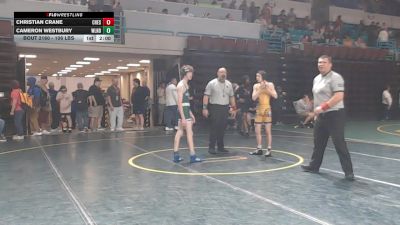 106 lbs Consi Of 8 #1 - Christian Crane, Chesnee vs Cameron Westbury, Woodland