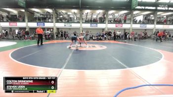 107-117 lbs Champ. Round 1 - Colton Drinkwine, Joliet Catholic Academy vs Steven Uden, Storm Wrestling Club