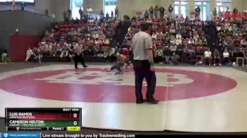 120 lbs Quarterfinal - Cameron Helton, Lakeway Christian Academy vs Luis Ramos, Christian Brothers