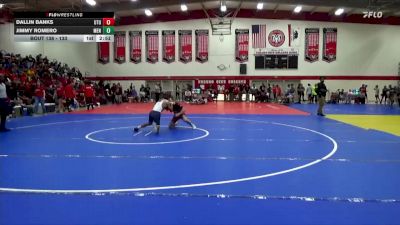 133 lbs Cons. Round 1 - Dallin Banks, Utah Tech University vs Jimmy Romero, Menlo NWCA
