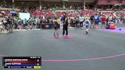 70 lbs Round 2 - Jaxson Bartholomew, TX vs Jaxon Huffman, OK