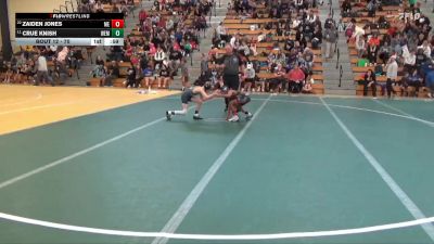 70 lbs Champ. Round 1 - Crue Knish, WEM/JWP vs Zaiden Jones, MN Elite