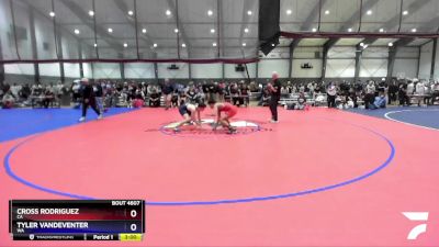 157 lbs Cons. Round 4 - Cross Rodriguez, CA vs Tyler Vandeventer, WA