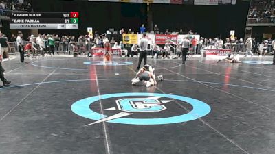 4A 120 lbs Quarterfinal - Jorgen Booth, Valencia vs Dane Padilla, St. Pius X