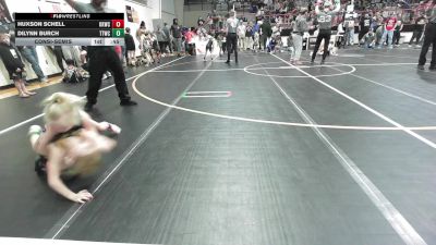 46 lbs Consolation - Huxson Schell, Keystone Kids Wrestling Club vs Dilynn Burch, Team Tulsa Wrestling Club