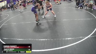 115 lbs Round 3 - Taidyn Gross, Columbia Knights vs Carson Padgett, White Knoll Youth Wrestling