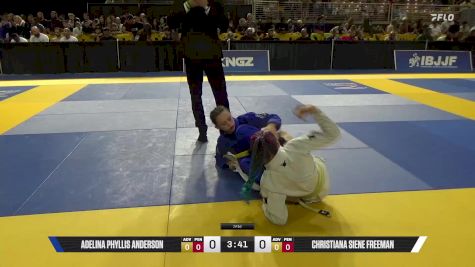 Christiana Siene Freeman vs Adelina Phyllis Anderson 2025 Pan Kids Jiu-Jitsu IBJJF Championship