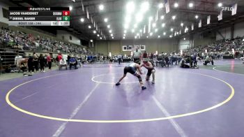 144 lbs Champ. Round 1 - Jacob Vanderiet, Seckman vs Diesel Baker, El Reno