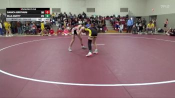 116-122 lbs 1st Place Match - Ella Duffy, Center Point-Urbana Girls vs Danica Errthum, Western Dubuque Girls