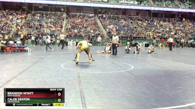 2A 150 lbs Quarterfinal - Brandon Wyatt, East Gaston vs Caleb Deaton, Lincolnton