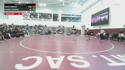 141 lbs Round 2 (6 Team) - Manny Ramirez, Santa Ana College vs Jesse Jimenez, Mt. SAC (White)