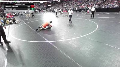 D1-150 lbs Semifinal - Nolan Skebba, Hortonville vs Peyton Lee, Kaukauna