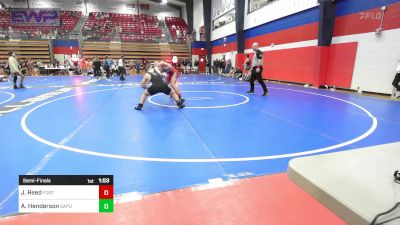 157 lbs Semifinal - James Reed, Fort Gibson vs Alexander Henderson, Sapulpa High School