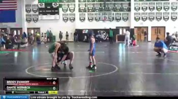 55 lbs Round 3 - Brody Evanoff, Pahranagat Valley Youth Wrestl vs Dante Werneck, Gold Rush Wrestling