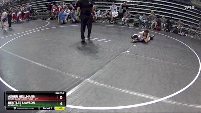 90 lbs Semis & 1st Wrestleback (8 Team) - Asher Hellmann, South Dakota Lightning vs Bentlee Lawson, Kentucky