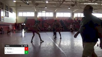 182 lbs 3rd Place - Blake Mettler, Nc vs Kurt Hayes, Nc