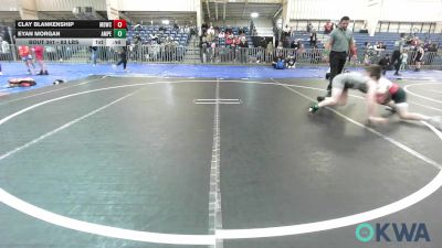 83 lbs Rr Rnd 5 - Clay Blankenship, Mustang Bronco Wrestling Club vs Eyan Morgan, Amped Wrestling Club