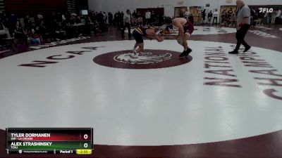 184 lbs Champ. Round 1 - Alex Strashinsky, TCNJ vs Tyler Dormanen, UW - La Crosse