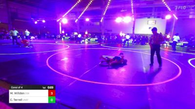 74 lbs Consi Of 4 - Maddilynn Willden, 208 Badgers vs Camdyn Terrell, Unattached