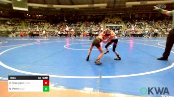 46 lbs Semifinal - Owen Spurgeon, Cushing vs Nevalee Petty, Skiatook Youth Wrestling