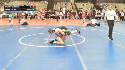 102-I lbs Consi Of 8 #2 - Mason Hartrum, Wilson vs Derek Oller, High Pace Wrestling Club