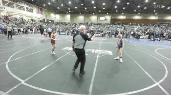 65 lbs Quarterfinal - Colter Glass, Willits Grapplin Pack vs Crew Downing, Wyoming Underground