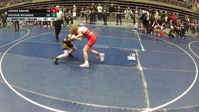 100 lbs 2nd Place Match - Stetson Richards, Champions Wrestling Club vs Ledger Aimone, Team Prestige Wrestling