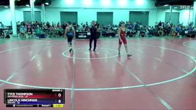 136 lbs Round 2 (8 Team) - Tyce Thompson, Oklahoma Blue vs Lincoln Hinchman, Indiana