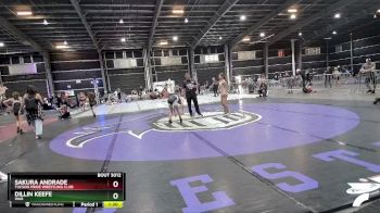 88-94 lbs Round 1 - Sakura Andrade, Tucson Pride Wrestling CLub vs Dillin Keefe, WAR