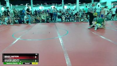 92 lbs Round 3 (6 Team) - Kooper Deputy, U2 Upstate Uprising 2.0 vs Brady Watson, PA Alliance