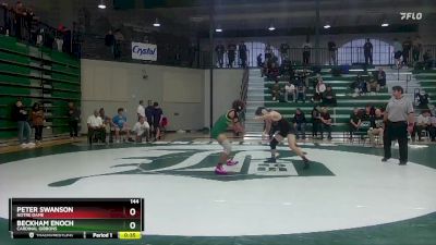 144 lbs Cons. Semi - Beckham Enoch, Cardinal Gibbons vs Peter Swanson, Notre Dame