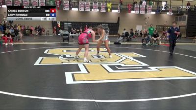 170 lbs Cons. Semis - Karise Benson, Iowa vs Addy Bowman, DC Elite Wrestling