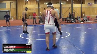 184 lbs Round 1 (6 Team) - Tyler Vigansky, Washington State vs Chase Youso, Providence (Mont.)