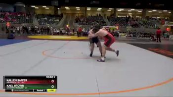 285 lbs Round 2 (4 Team) - Kael Brown, 6A North Medford vs Kallen Saffer, 6A Oregon City