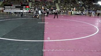 6A 126 lbs Semifinal - Stephen Springfield, Mountain Brook vs Braden Gress, Spanish Fort
