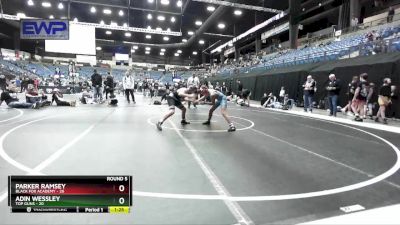 110 lbs Round 5 (6 Team) - Parker Ramsey, Black Fox Academy vs Adin Wessley, Top Guns