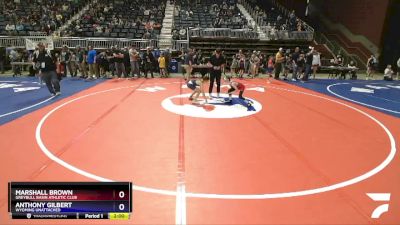 71 lbs Quarterfinal - Marshall Brown, Greybull Basin Athletic Club vs Anthony Gilbert, Wyoming Unattached