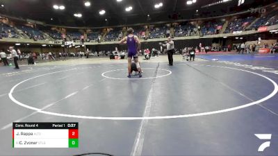 165 lbs Cons. Round 4 - Colton Zvonar, Lincolnway East vs Josh Rappa, Rolling Meadows