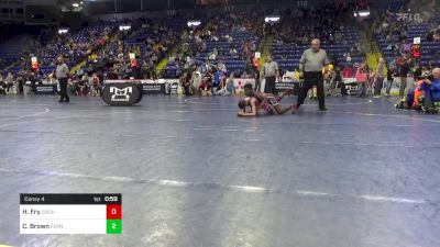90 lbs Consy 4 - Hunter Fry, Cocalico vs Chase Brown, Ferndale