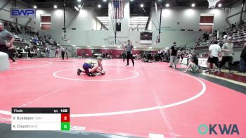 80 lbs Final - Vincent Gustason, Team Tulsa Wrestling Club vs Kade Church, Skiatook Youth Wrestling
