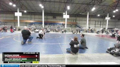 49 lbs Cons. Round 2 - Nathan Moore, St. Maries Wrestling Club vs William Bradley Knox, Idaho Falls Wrestling Club