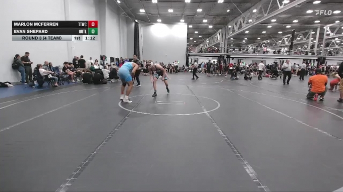 150 lbs Round 3 (4 Team) - Evan Shepard, Outlaws HS vs Marlon McFerren ...