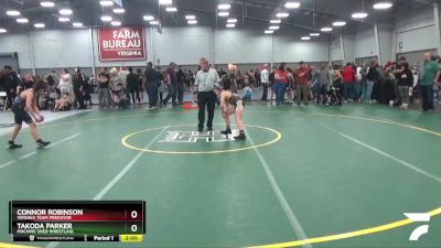 83 lbs Champ. Round 2 - Takoda Parker, Machine Shed Wrestling vs Connor Robinson, Virginia Team Predator